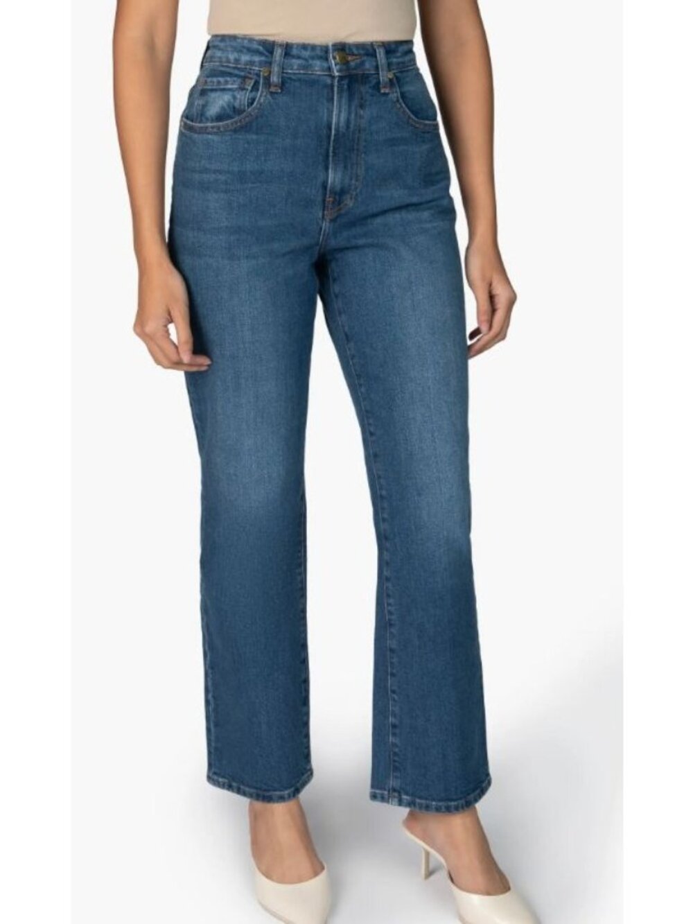 Nelle Atelier The Kate High Rise Stovepipe Jeans Sapphire Size 26